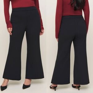 NEW Reformation Tanya Knit Pant in Black 3X